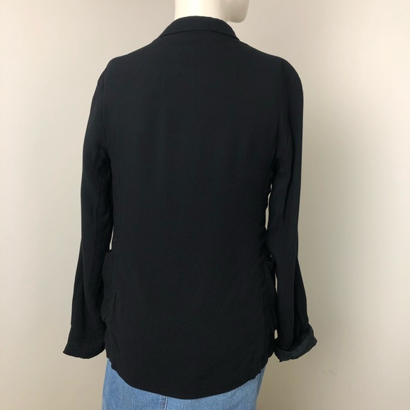 Aritzia Talula Black Kent Open Front Blazer Size 2 - Picture 11 of 14